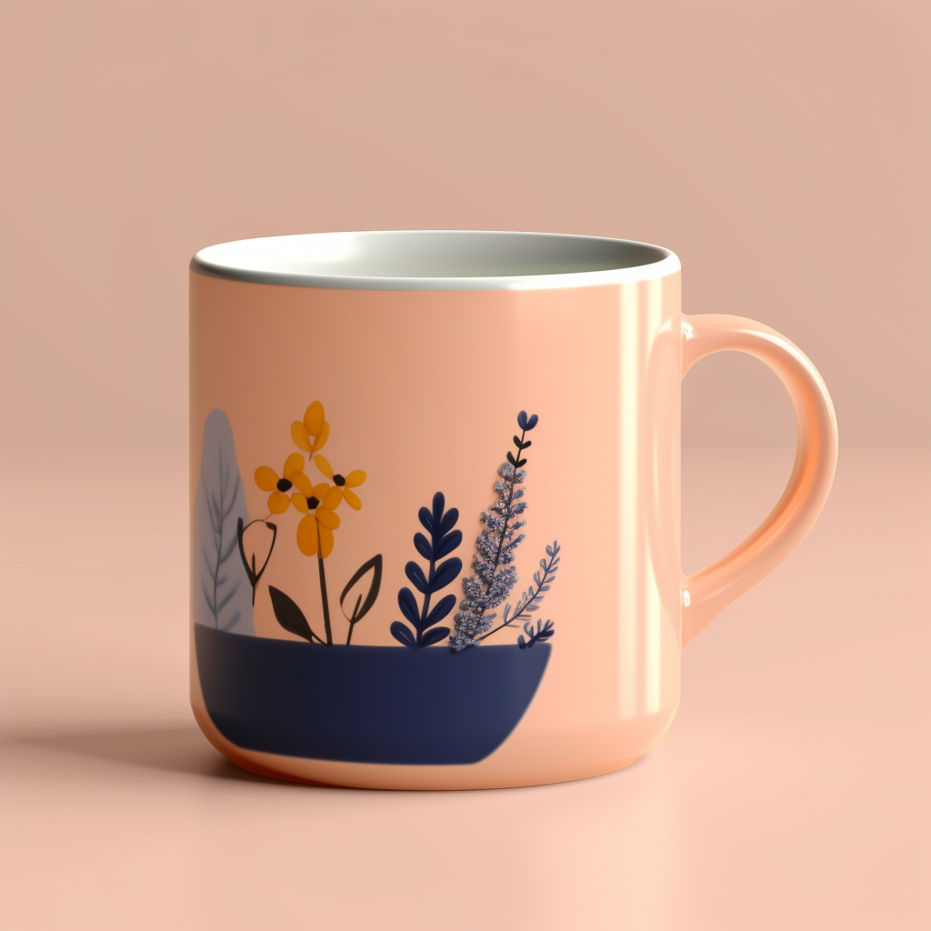 Taza floral